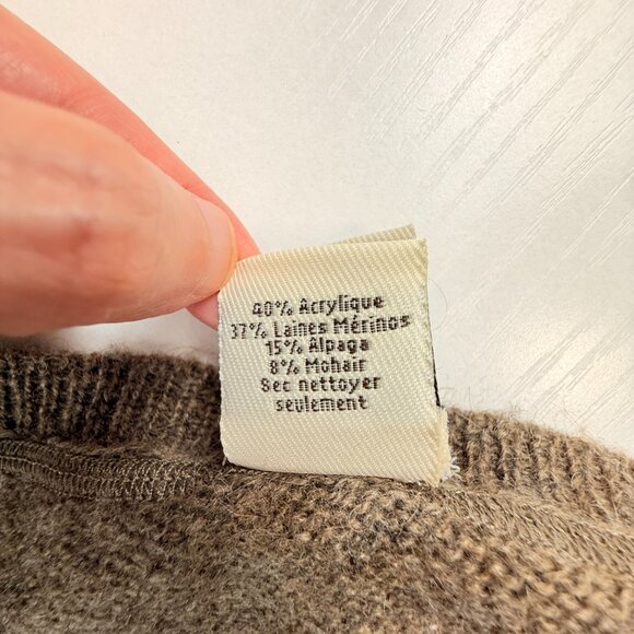 NWT Paper Denim & Cloth Merino Wool, Mohair and Alpaca Blend Hooded Poncho - Picture 10 of 11